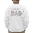 Softball Ball Dad Baseball Dad Parent Fathers Day Baseball Premium Men's Sweatshirt Back Print