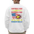 Softball Dad Like A Baseball Dad But With Bigger Balls Premium Men's Sweatshirt Back Print Softball Dad Like A Baseball Dad But With Bigger Balls Premium Men's Sweatshirt Back Print