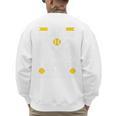 Softball Dad Like a Baseball Dad With Bigger Balls Softball Premium Men's Sweatshirt Back Print