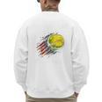 Softball Dad Like a Baseball Dad With Bigger Balls Premium Men's Sweatshirt Back Print Softball Dad Like a Baseball Dad With Bigger Balls Premium Men's Sweatshirt Back Print