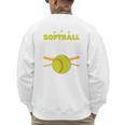 Softball Dad Just Like A Baseball Dad Player Premium Men's Sweatshirt Back Print Softball Dad Just Like A Baseball Dad Player Premium Men's Sweatshirt Back Print