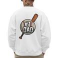 Vintage 1 Baseball Dad Daddy Father's Day Son And Daughter Men's Sweatshirt Back Print Vintage 1 Baseball Dad Daddy Father's Day Son And Daughter Men's Sweatshirt Back Print