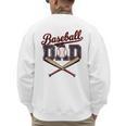 Vintage Baseball Dad For Game Day Father's Day Toddler Kids Men's Sweatshirt Back Print Vintage Baseball Dad For Game Day Father's Day Toddler Kids Men's Sweatshirt Back Print