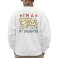 Vintage Baseball Dad Men I'm A Catch Just Ask My Daughter Men's Sweatshirt Back Print Vintage Baseball Dad Men I'm A Catch Just Ask My Daughter Men's Sweatshirt Back Print