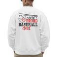 Vintage One Proud Baseball Dad Sporty Humor Men's Sweatshirt Back Print