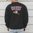 1st One Birthday Baseball Dad Daddy Of The Rookie Vintage Men's Sweatshirt Back Print