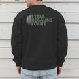 Baseball Art For Men Humor Baseball Dad Men's Sweatshirt Back Print