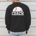 Baseball Coach Little League Baseball Dad Athletic Sports Men's Sweatshirt Back Print Baseball Coach Little League Baseball Dad Athletic Sports Men's Sweatshirt Back Print