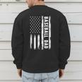 Baseball Dad American Flag Grunge Retro Vintage Father Men's Sweatshirt Back Print Baseball Dad American Flag Grunge Retro Vintage Father Men's Sweatshirt Back Print