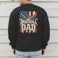 Baseball Dad American USA Flag Dada Men Baseball Fathers Day Men's Sweatshirt Back Print Baseball Dad American USA Flag Dada Men Baseball Fathers Day Men's Sweatshirt Back Print