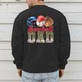 Baseball Dad Camo Father's Day Baseball Stuff Men Men's Sweatshirt Back Print