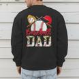 Baseball Dad Camo Husband Fathers Day Player Coach Dad Son Men's Sweatshirt Back Print