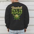 Baseball Dad Camo Ice Cream Baseball Father's Day Men's Sweatshirt Back Print