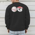 Baseball Dad Coach Men Baseball OG Old School Baller Men's Sweatshirt Back Print
