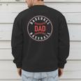 Baseball Dad Father Family Matching Men's Sweatshirt Back Print