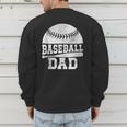 Baseball Dad Father's Day Men Men's Sweatshirt Back Print Baseball Dad Father's Day Men Men's Sweatshirt Back Print