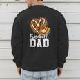 Baseball Dad Fathers Day Men's Sweatshirt Back Print
