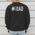 Baseball Dad Father's Day Baseball Player Fan Daddy Papa Men's Sweatshirt Back Print Baseball Dad Father's Day Baseball Player Fan Daddy Papa Men's Sweatshirt Back Print