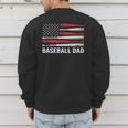 Baseball Dad Father's Day US Flag Baseball Men's Sweatshirt Back Print Baseball Dad Father's Day US Flag Baseball Men's Sweatshirt Back Print