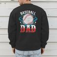 Baseball Dad Happy Fathers Day Dad Daddy Baseball Lover Men's Sweatshirt Back Print Baseball Dad Happy Fathers Day Dad Daddy Baseball Lover Men's Sweatshirt Back Print