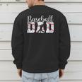 Baseball Dad Happy Fathers Day For Men Boys Baseball Lovers Men's Sweatshirt Back Print