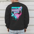 Baseball Dad Home Plate Ice Cream Drip Father's Day Men's Sweatshirt Back Print Baseball Dad Home Plate Ice Cream Drip Father's Day Men's Sweatshirt Back Print