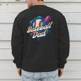 Baseball Dad Kids Birthday Baseball Drip Ice Cream Family Men's Sweatshirt Back Print Baseball Dad Kids Birthday Baseball Drip Ice Cream Family Men's Sweatshirt Back Print