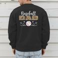 Baseball Dad Leopard Baseball Player Men's Sweatshirt Back Print Baseball Dad Leopard Baseball Player Men's Sweatshirt Back Print