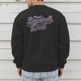 Baseball Dad Graphic Men's Sweatshirt Back Print