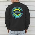 Baseball Dad With Modern Baseball Circles Men's Sweatshirt Back Print