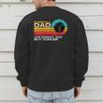 Baseball Dad Like Normal Dad But Cooler Fathers Day Men's Sweatshirt Back Print