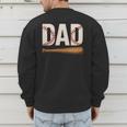 Baseball Dad Novelty Sports Love Fathers Day Men's Sweatshirt Back Print