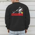 Baseball Dad Baseball Pop Art Baseball Sport Team Men's Sweatshirt Back Print