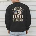 Baseball Dad Retro American Flag Style Men's Sweatshirt Back Print