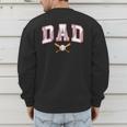Baseball Dad Shirt Baseball Player Game Day Father's Day Men's Sweatshirt Back Print