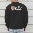 Baseball Dad Softball Dad Father's Day Men's Sweatshirt Back Print Baseball Dad Softball Dad Father's Day Men's Sweatshirt Back Print