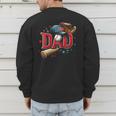 Baseball Dad Sport Fan Father Men Baseball Fathers Day Men's Sweatshirt Back Print Baseball Dad Sport Fan Father Men Baseball Fathers Day Men's Sweatshirt Back Print