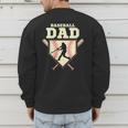 Baseball Dad Sport Fan Father Men's Sweatshirt Back Print Baseball Dad Sport Fan Father Men's Sweatshirt Back Print