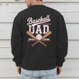 Baseball Dad Sports Lover Father's Day Father In Law Men's Sweatshirt Back Print Baseball Dad Sports Lover Father's Day Father In Law Men's Sweatshirt Back Print