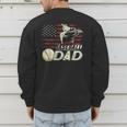 Baseball Dad US Flag For Dad Men Patriotic Fathers Day Men's Sweatshirt Back Print Baseball Dad US Flag For Dad Men Patriotic Fathers Day Men's Sweatshirt Back Print
