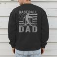 Baseball Dad USA American Flag Father's Day Men Men's Sweatshirt Back Print Baseball Dad USA American Flag Father's Day Men Men's Sweatshirt Back Print