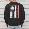 Baseball Dad USA American Flag Patriotic Dad 4th Of July Men's Sweatshirt Back Print Baseball Dad USA American Flag Patriotic Dad 4th Of July Men's Sweatshirt Back Print