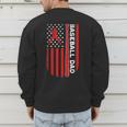 Baseball Dad Usa American Flag Patriotic Dad Father's Day Men's Sweatshirt Back Print Baseball Dad Usa American Flag Patriotic Dad Father's Day Men's Sweatshirt Back Print