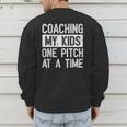 Baseball Dad Vintage Coaching My Kids One Pitch At A Time Men's Sweatshirt Back Print Baseball Dad Vintage Coaching My Kids One Pitch At A Time Men's Sweatshirt Back Print