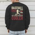 Baseball Dad Vintage Baseball Father’s Day Men's Sweatshirt Back Print