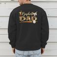 Baseball Dad Vintage Baseball Lover Men's Sweatshirt Back Print