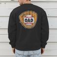 Baseball Glove Father's Day Baseball Dad Men's Sweatshirt Back Print Baseball Glove Father's Day Baseball Dad Men's Sweatshirt Back Print