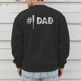 Baseball Player Number One Baseball Dad Father's Day Men's Sweatshirt Back Print Baseball Player Number One Baseball Dad Father's Day Men's Sweatshirt Back Print