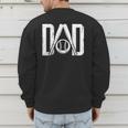 Best Baseball Dad Ever Vintage Clothing Baseball Father Day Men's Sweatshirt Back Print