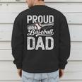 Dad Baseball For Men Proud Baseball Dad & Son Men's Sweatshirt Back Print